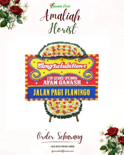 Bunga Papan Congratulation di Wonocepokoayu